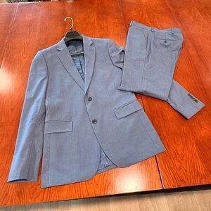 J.Ferrar Slim Blue Men's Suit Set